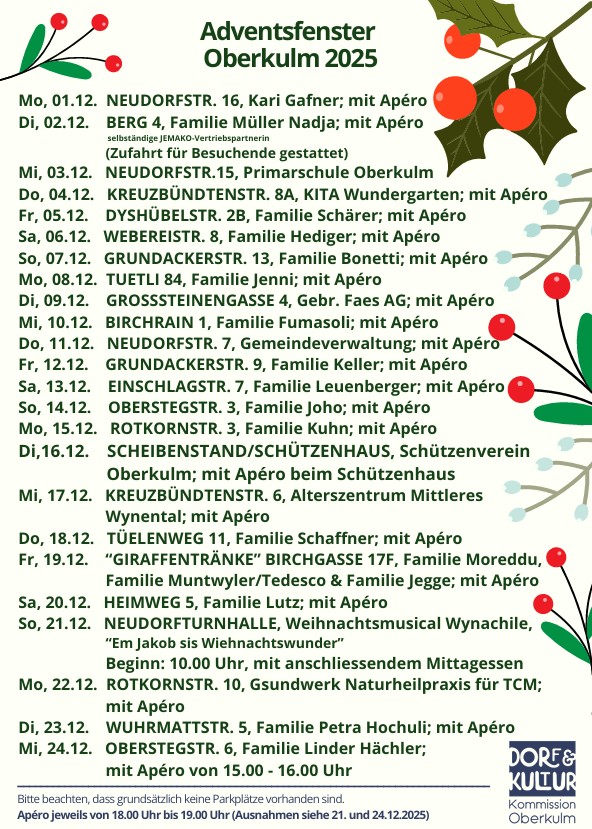 Adventsfenster 2025